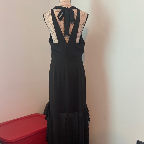 Belle Badgley Mischka High low Ruffle Dress - Picture 12 of 16